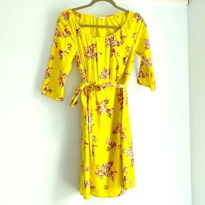 Floral Scoop-neck Dress